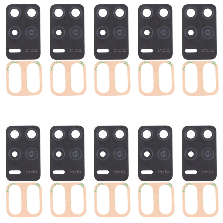 For OPPO Realme 8 5G RMX3241 10pcs Back Camera Lens, For OPPO Realme 8 5G