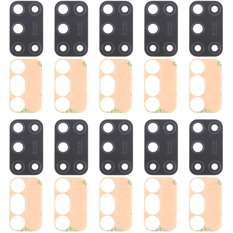 For OPPO Realme 7i  RMX2103 10pcs Back Camera Lens, For OPPO Realme 7i