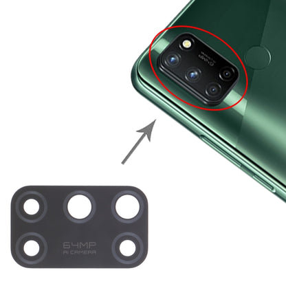 For OPPO Realme 7i  RMX2103 10pcs Back Camera Lens, For OPPO Realme 7i