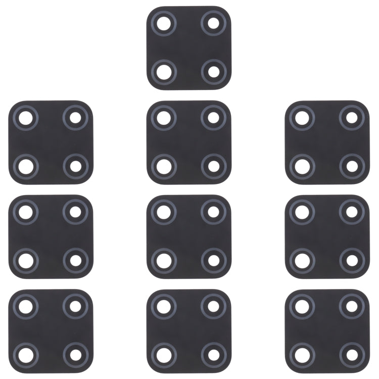 For OPPO Realme C12 RMX2189 10pcs Back Camera Lens, For OPPO Realme C12