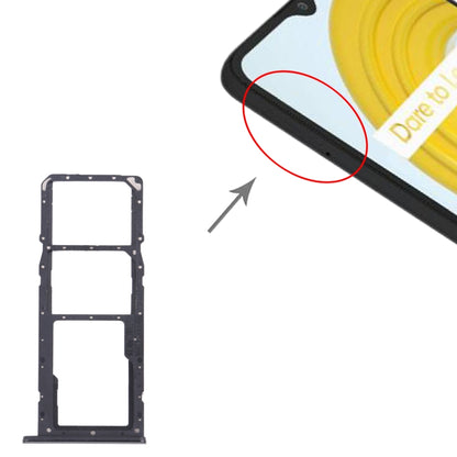 For OPPO Realme C21 / Realme C21Y RMX3201,RMX3261  SIM Card Tray + SIM Card Tray + Micro SD Card Tray, For OPPO Realme C21