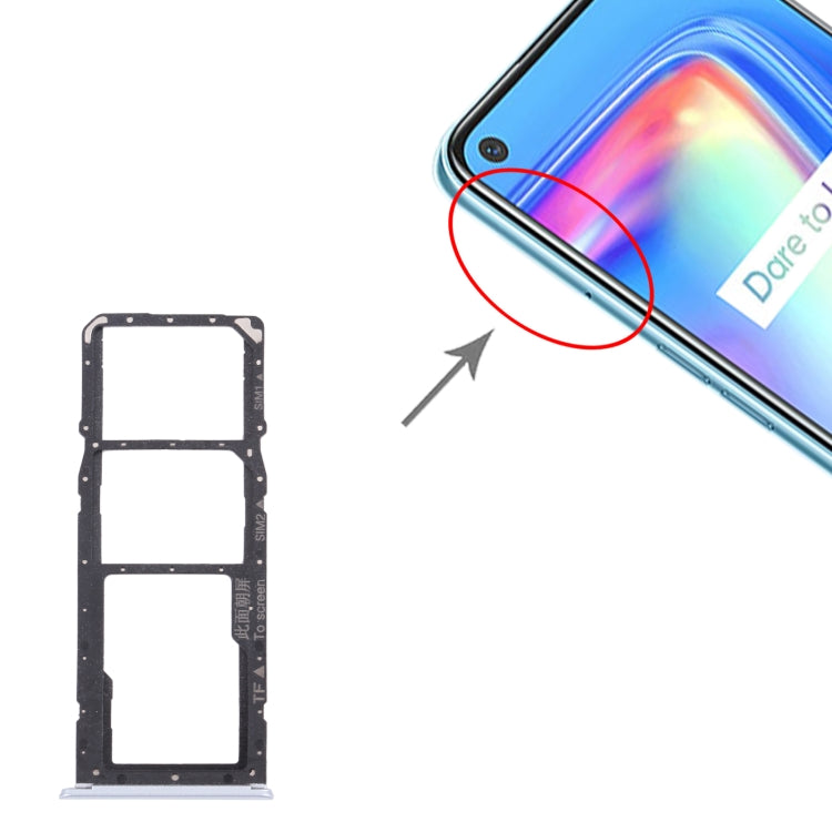 For OPPO Realme 7 (Asia) RMX2151, RMX2163  SIM Card Tray + SIM Card Tray + Micro SD Card Tray, For OPPO Realme 7 (Asia)