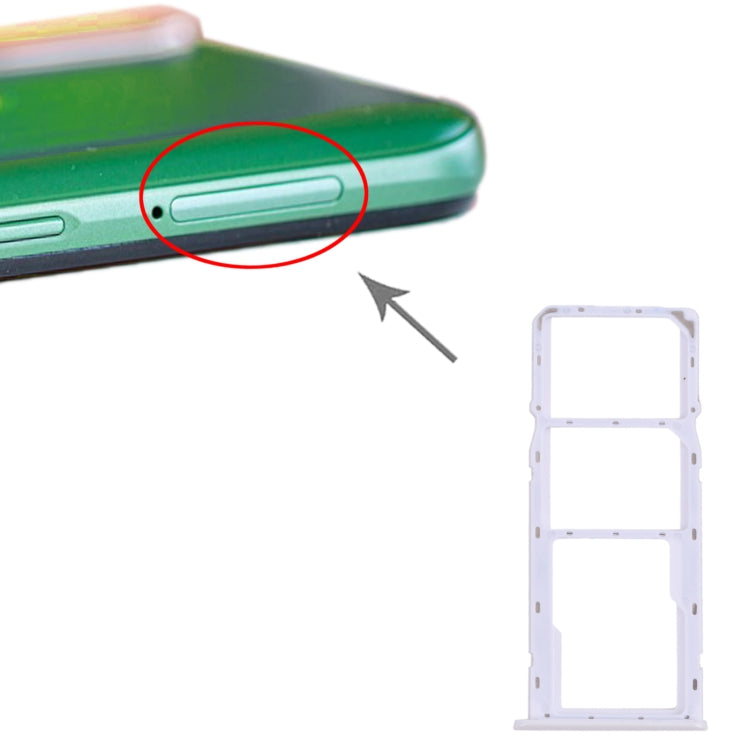 For OPPO Realme 6i / Realme Narzo 10 SIM Card Tray + SIM Card Tray + Micro SD Card Tray, For OPPO Realme 6i