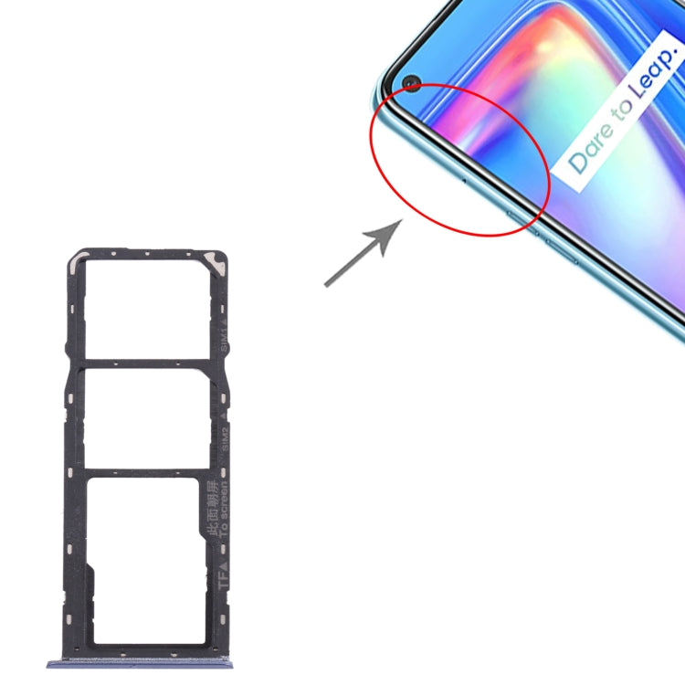 For OPPO Realme 7 (Global)  SIM Card Tray + SIM Card Tray + Micro SD Card Tray, For OPPO Realme 7 (Global)