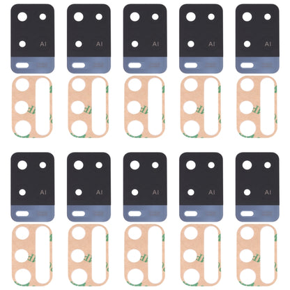 For OPPO A54 4G 10 PCS Back Camera Lens, For OPPO A54 4G(Black), For OPPO A54 4G(Blue)