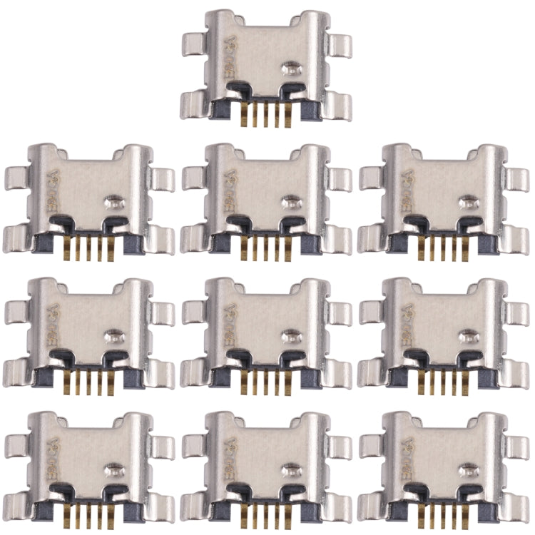 10 PCS Charging Port Connector for Honor Play 3e, For Honor Play 3e