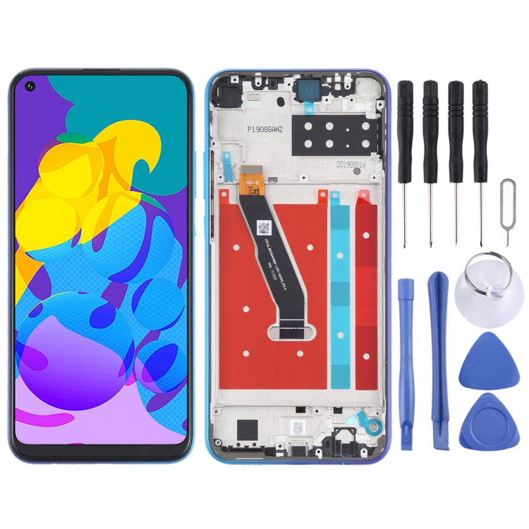 LCD Screen and Digitizer Full Assembly With Frame for Honor Play 4T, For Honor Play 4T