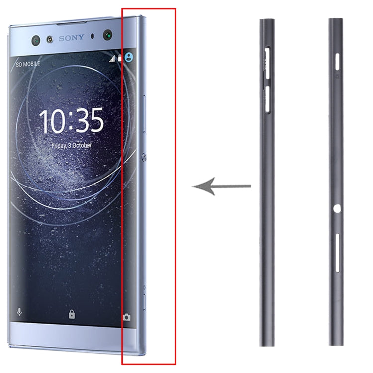 1 Pair Metal Side Part Sidebar For Sony Xperia XA2 Ultra, For Sony Xperia XA2 Ultra, For Sony Xperia XA2 Ultra(Blue)