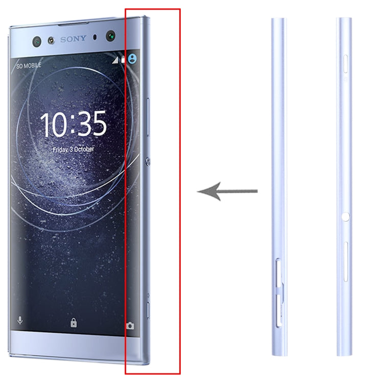 1 Pair Metal Side Part Sidebar For Sony Xperia XA2 Ultra, For Sony Xperia XA2 Ultra(Blue), For Sony Xperia XA2 Ultra