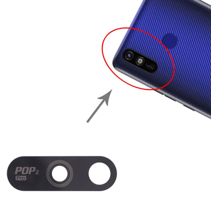 For Tecno Pop 2 Plus BA2, RB8S 10pcs Back Camera Lens, For Tecno Pop 2 Plus