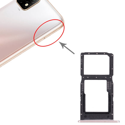 SIM Card Tray + SIM Card Tray / Micro SD Card Tray for Huawei Enjoy 20 5G, For Huawei Enjoy 20 5G