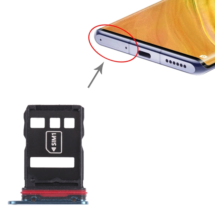 SIM Card Tray + NM Card Tray for Huawei Mate 30E Pro 5G, For Huawei Mate 30E Pro 5G, For Huawei Mate 30E Pro 5G(Dark Purple)