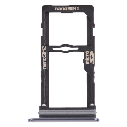 Nano SIM Card Tray + Nano SIM Card Tray / Micro SD Card Tray for LG G8S ThinQ LMG810, LM-G810, LMG810EAW, For LG G8S ThinQ
