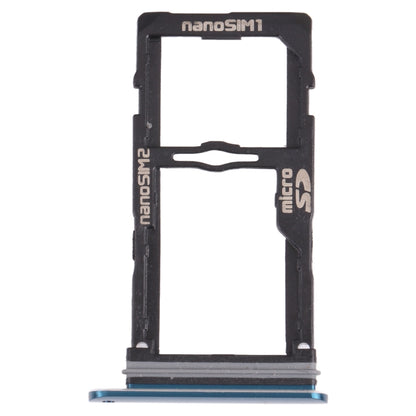 Nano SIM Card Tray + Nano SIM Card Tray / Micro SD Card Tray for LG G8S ThinQ LMG810, LM-G810, LMG810EAW, For LG G8S ThinQ