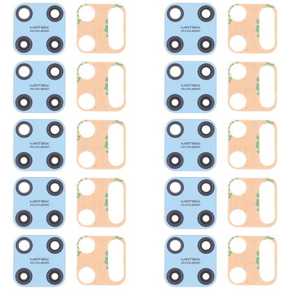 For OPPO Realme C25Y RMX3265, RMX3268 10pcs Back Camera Lens, For OPPO Realme C25Y