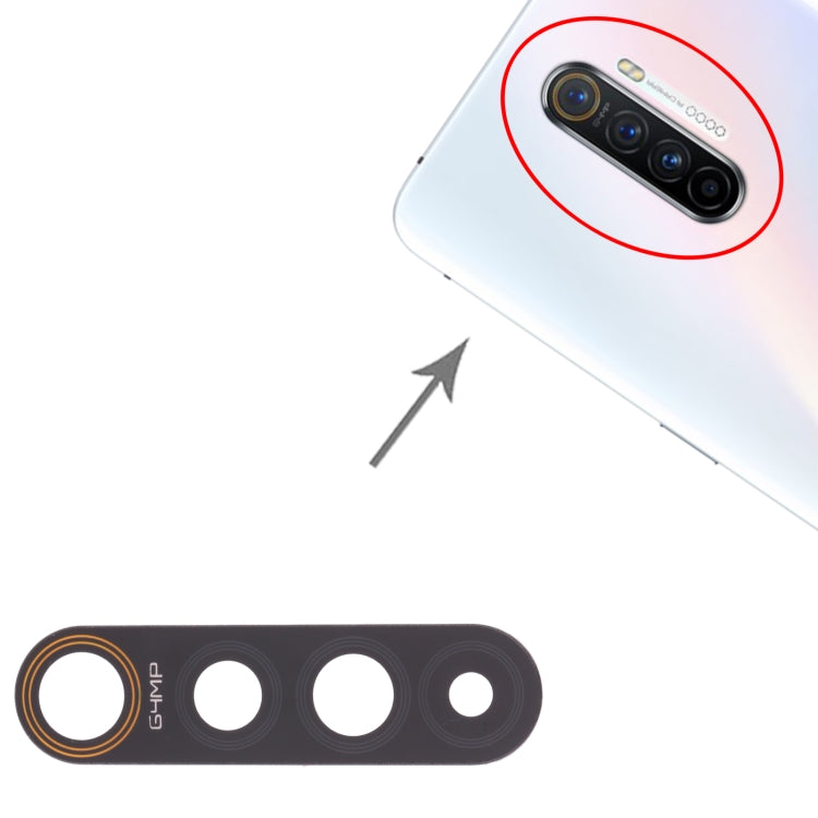 For OPPO Realme X2 Pro 10pcs Back Camera Lens, For OPPO Realme X2 Pro