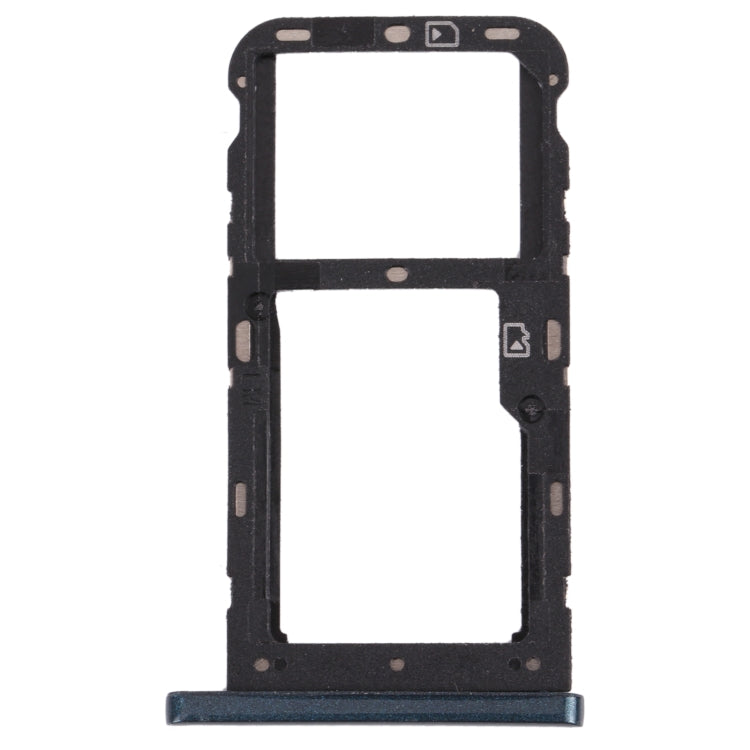 SIM Card Tray + SIM Card Tray / Micro SD Card Tray for ZTE Blade V10 Vita, For ZTE Blade V10 Vita, For ZTE Blade V10 Vita(Dark Green)