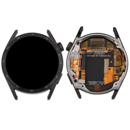 Dual Cable Edition Original LCD Screen and Digitizer Full Assembly With Frame for Huawei Watch GT 3 46mm JPT-B19, For Huawei Watch GT 3 46mm(Black), For Huawei Watch GT 3 46mm(Silver)