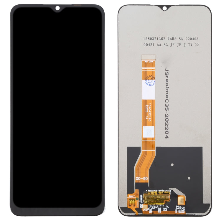 LCD Screen and Digitizer Full Assembly For OPPO Realme C35, For Realme C35