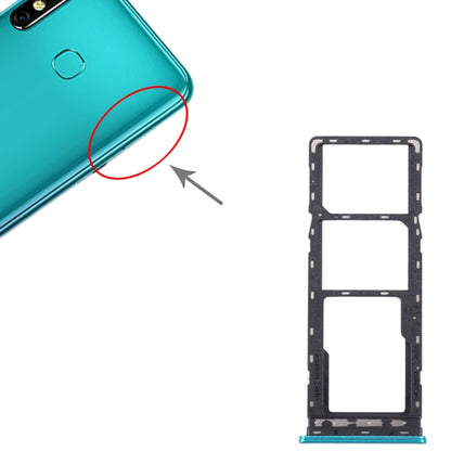 For Infinix Zero 8 X687 SIM Card Tray + SIM Card Tray + Micro SD Card Tray, For Infinix Zero 8