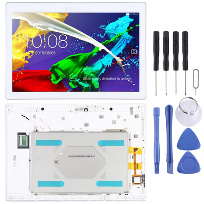 LCD Screen and Digitizer Full Assembly with Frame for Lenovo Tab 2 A10-70 A10-70F A10-70L, For Lenovo Tab 2 A10-70