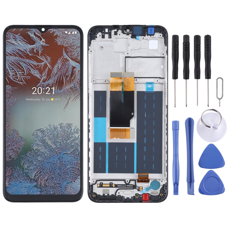 LCD Screen and Digitizer Full Assembly with Frame for Nokia G10/G20, For Nokia G10/G20