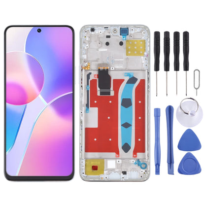 Original LCD Screen and Digitizer Full Assembly with Frame for Honor X30i, For Honor X30i, For Honor X30i(Original)