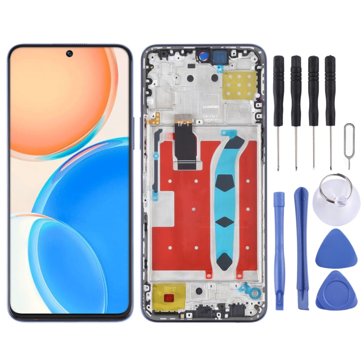 Original LCD Screen and Digitizer Full Assembly with Frame for Honor X8, For Honor X8, For Honor X8(Original)