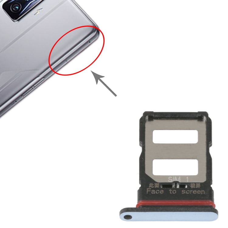 For Xiaomi Redmi K50/K50 Pro SIM Card Tray + SIM Card Tray, For Xiaomi Redmi K50/K50 Pro