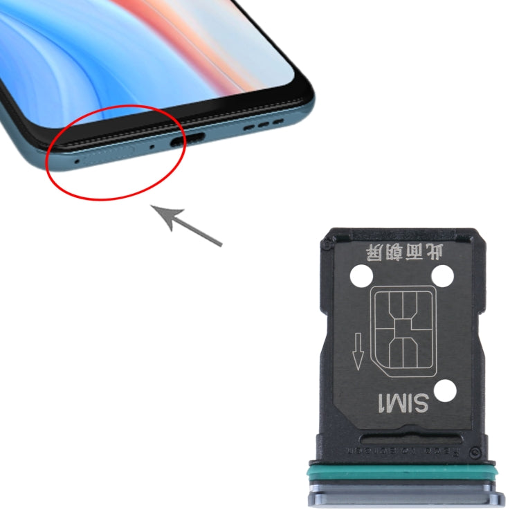 For OPPO Reno4 5G SIM Card Tray + SIM Card Tray, For OPPO Reno4 5G
