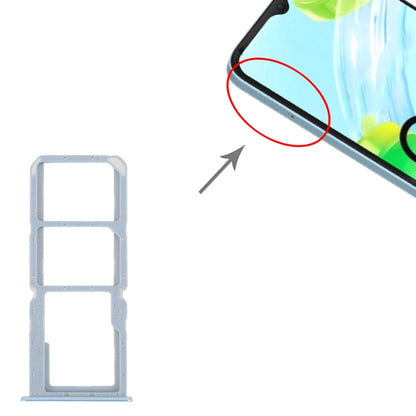 For Realme C30 SIM Card Tray + SIM Card Tray + Micro SD Card Tray, For Realme C30