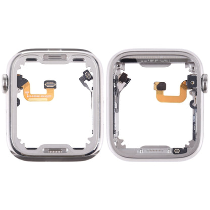 For Apple Watch Series 6 44mm LTE Version Stainless Steel Middle Frame Bezel Plate with Loudspeaker / Power / Rotating Shaft Flex Cable, Series 6 44mm(LTE Version)