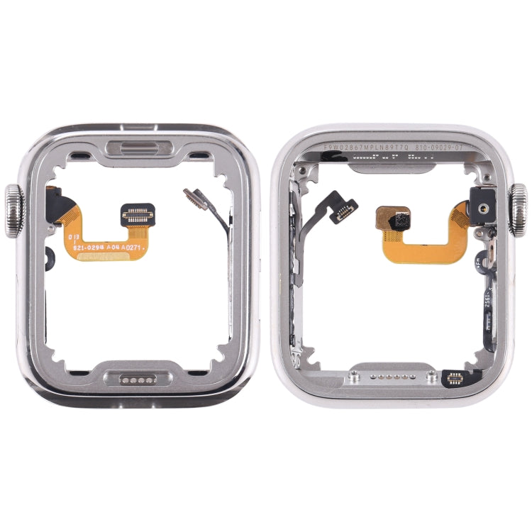 For Apple Watch Series 6 40mm Stainless Steel Middle Frame Bezel Plate with Loudspeaker / Power / Rotating Shaft Flex Cable, Series 6 40mm