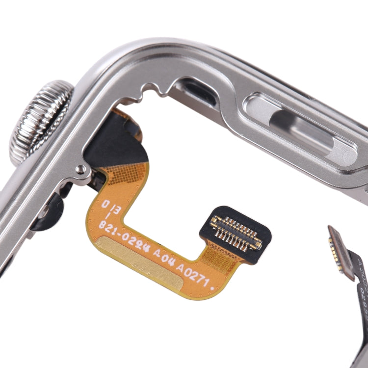 For Apple Watch Series 6 40mm Stainless Steel Middle Frame Bezel Plate with Loudspeaker / Power / Rotating Shaft Flex Cable, Series 6 40mm