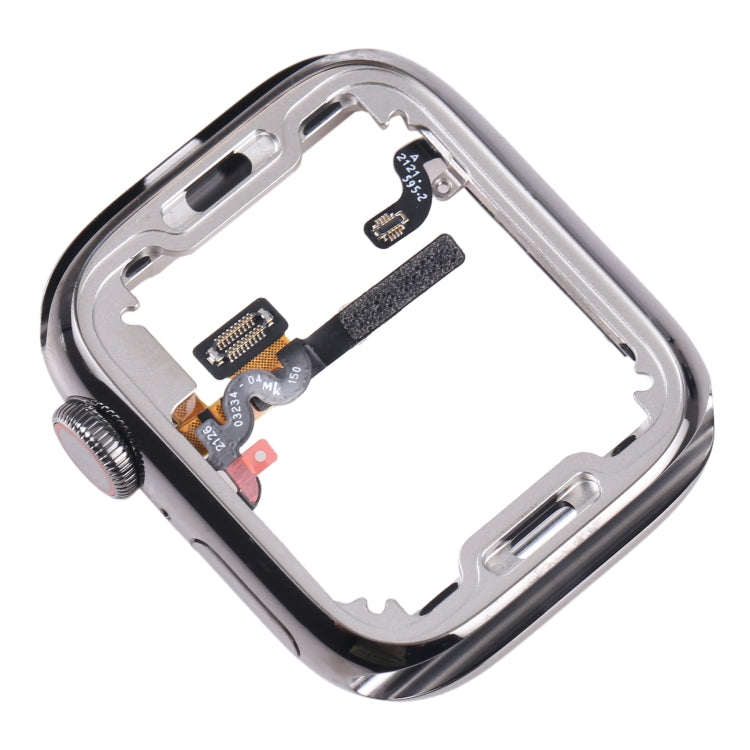 For Apple Watch Series 7 41mm Stainless Steel Middle Frame Bezel Plate with Loudspeaker / Power / Rotating Shaft Flex Cable, Series 7 41mm