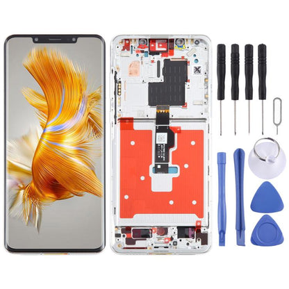 Original LCD Screen For Huawei Mate 50 Pro Digitizer Full Assembly with Frame, For Huawei Mate 50 Pro(Original), For Huawei Mate 50 Pro (Original)