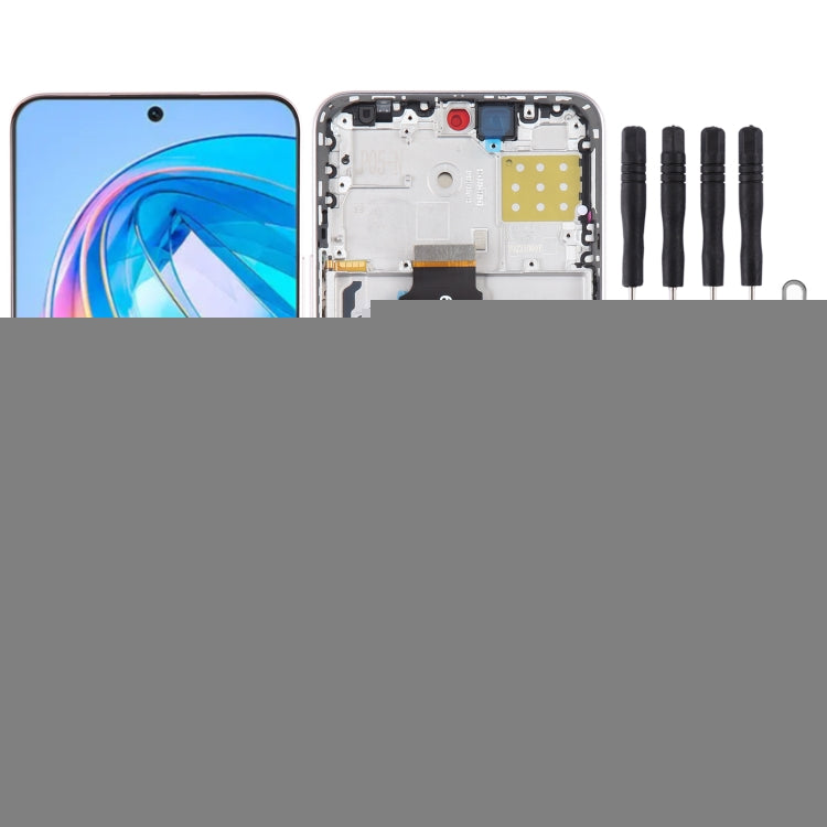 Original LCD Screen For Honor X8a Digitizer Full Assembly with Frame, For Honor X8a (Original)
