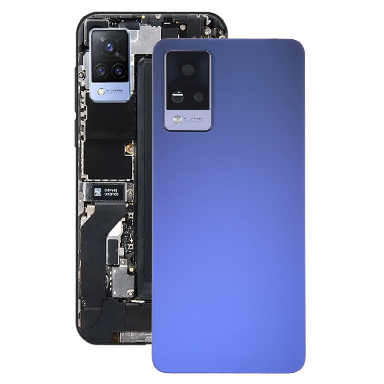 For vivo V21 Original Battery Back Cover with Camera Lens Frame, For vivo V21(Original)