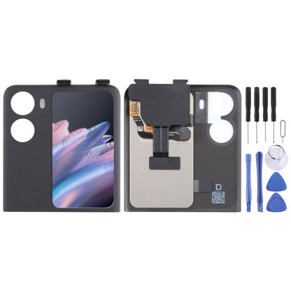 Original LCD Secondary Screen for OPPO Find N2 Flip With Digitizer Full Assembly, For OPPO Find N2 Flip(Secondary Screen), For OPPO Find N2 Flip (Black), For OPPO Find N2 Flip (Purple)