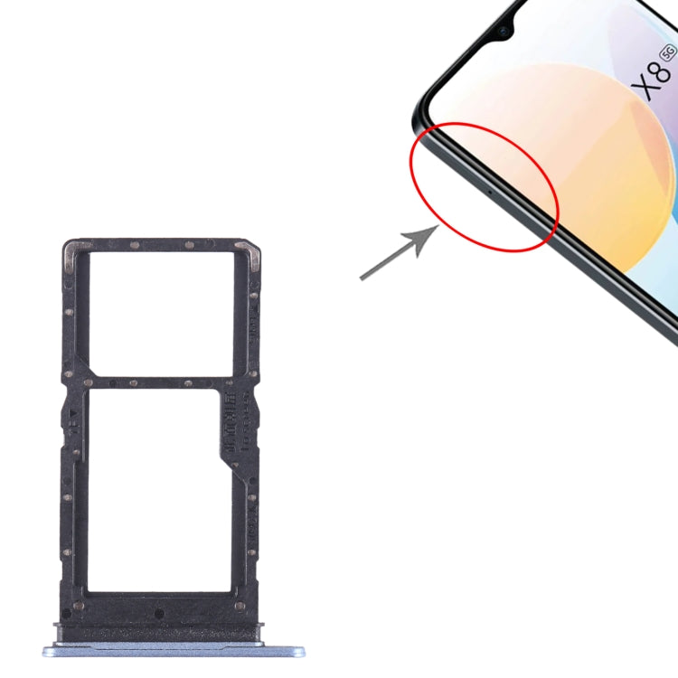 For Honor X8 5G SIM + SIM / Micro SD Card Tray, For Honor X8 5G