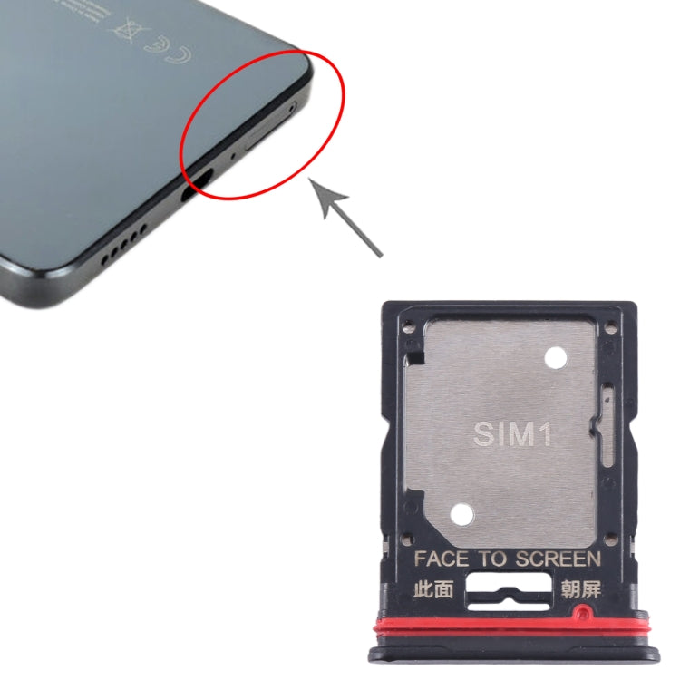 For Xiaomi Redmi Note 11T Pro SIM Card Tray + SIM Card Tray / Micro SD Card Tray, For Xiaomi Redmi Note 11T Pro