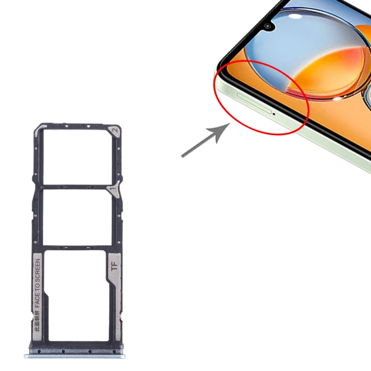 For Xiaomi Redmi 13C SIM Card Tray + SIM Card Tray + Micro SD Card Tray, For Xiaomi Redmi 13C 4G