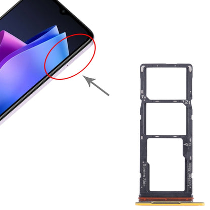 For Tecno Spark Go 2023 BF7n SIM Card Tray + SIM Card Tray + Micro SD Card Tray, For Tecno Spark Go 2023