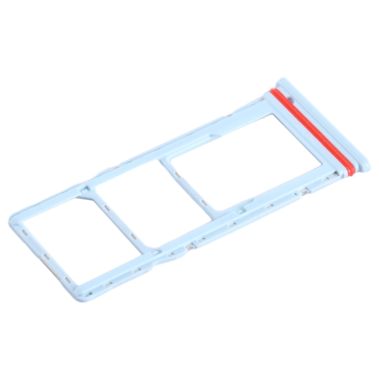For Infinix Smart 6 HD X6512 SIM Card Tray + SIM Card Tray + Micro SD Card Tray, For Infinix Smart 6 HD(Baby Blue)