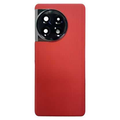 For OnePlus 11R CPH2487 Battery Leather Back Cover, For OnePlus 11R