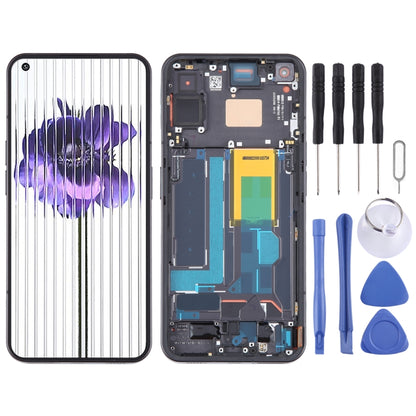For Nothing Phone1 A063 LCD Screen Digitizer Full Assembly with Frame, For Nothing Phone1 A063(Black)
