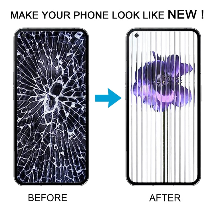 For Nothing Phone1 A063 LCD Screen Digitizer Full Assembly with Frame, For Nothing Phone1 A063(Black)