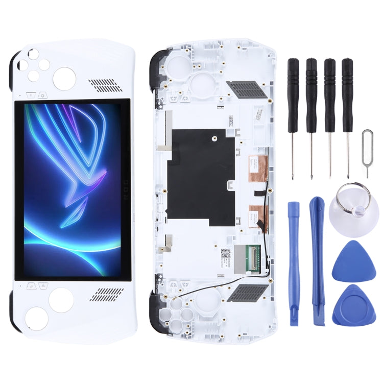 For Asus Rog Ally-RC71L-NH005W 120HZ Original LCD Screen Digitizer Full Assembly with Frame, For Asus Rog Ally (with Frame)