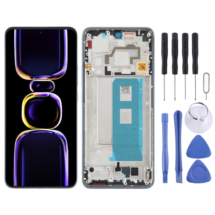 For Xiaomi Redmi K60 Pro Original OLED Material LCD Screen Digitizer Full Assembly with Frame, For Xiaomi Redmi K60 Pro (Original)