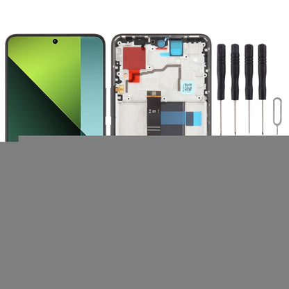 For Xiaomi Poco X6 Original AMOLED Material LCD Screen Digitizer Full Assembly with Frame, For Xiaomi Poco X6(Original)